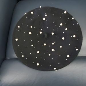 Black Beret with Pearl's and fingerless gloves